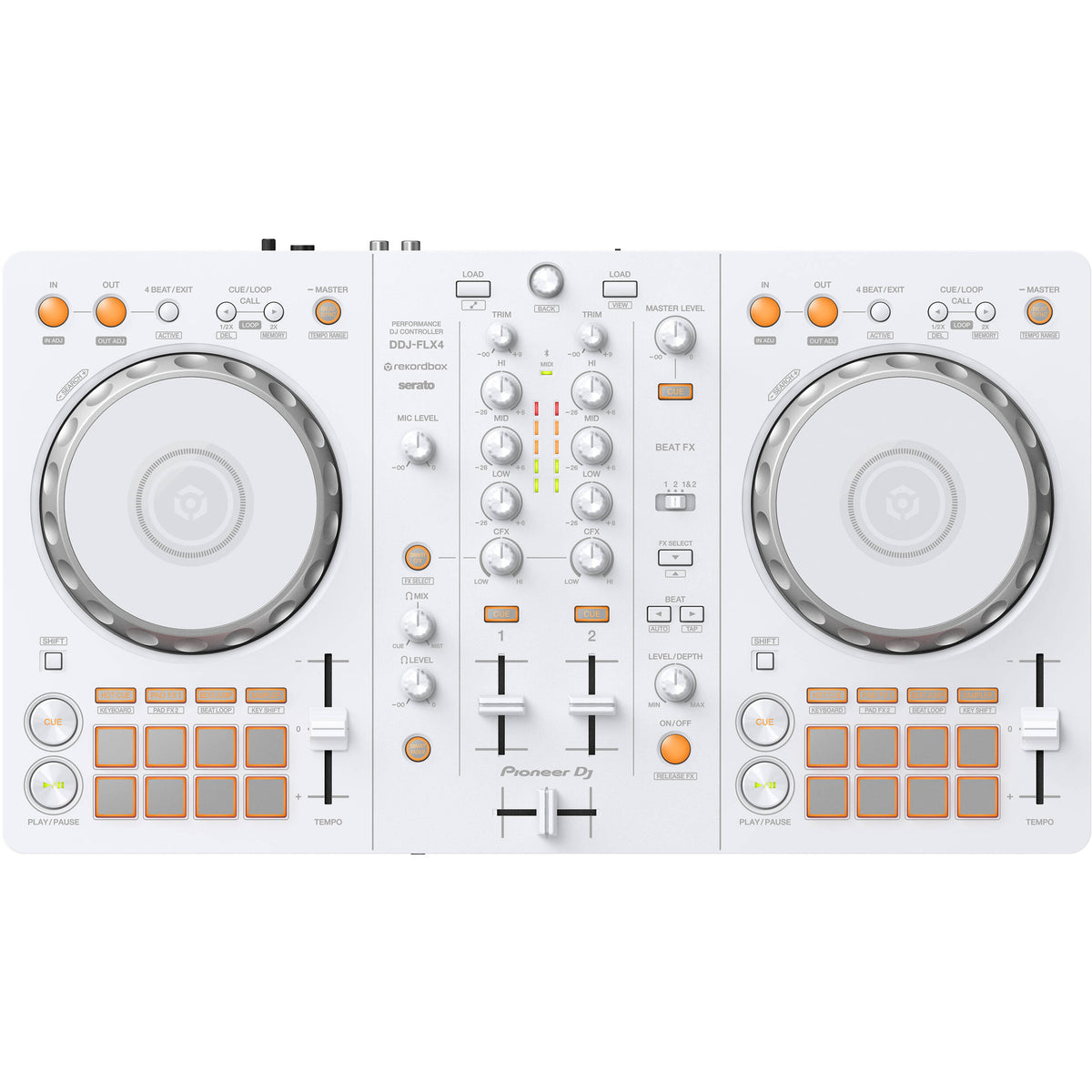 Pioneer DDJ-FLX4 コントローラー　配線　台3点SET Pioneer DDJ-FLX4-W 2-Channel DJ Controller Limited Edition - White