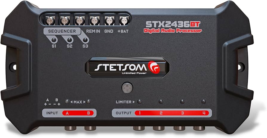 Stetsom STX 2436 Bluetooth DSP Crossover & Equalizer 4 Output 