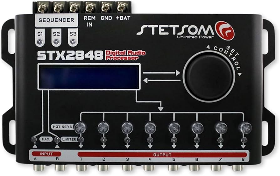 Stetsom STX 2848 DSP Crossover & Equalizer 8 Channel Full