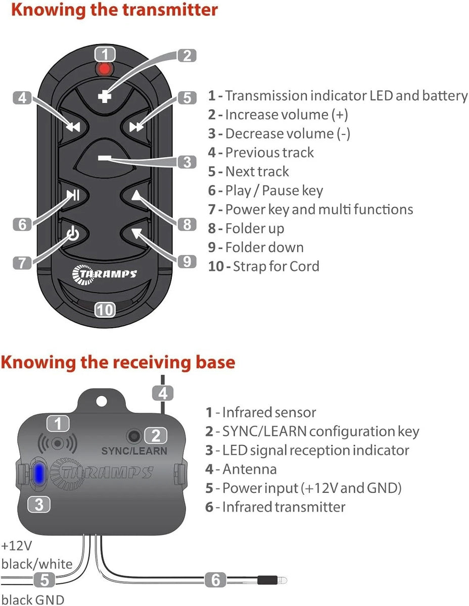 Taramps TLC 3000 Black Universal Wireless Long-Distance Remote
