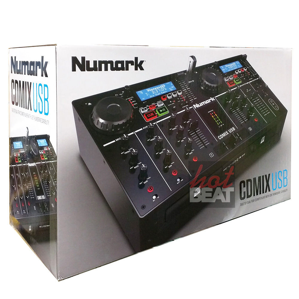 Numark CDMixUSB Dual CD Media Player 2-Deck Mixer DJ
