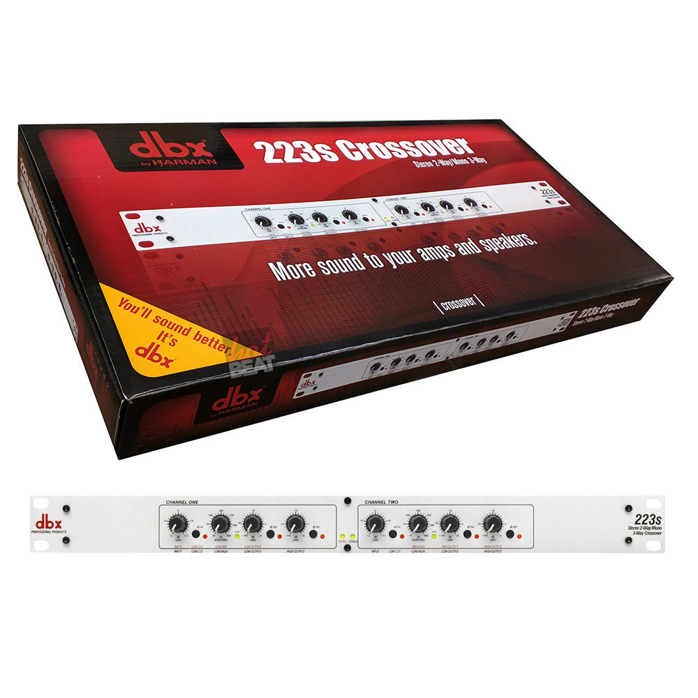 DBX 223s Stereo 2-way Mono 3-Way Crossover 691991401251 FAST