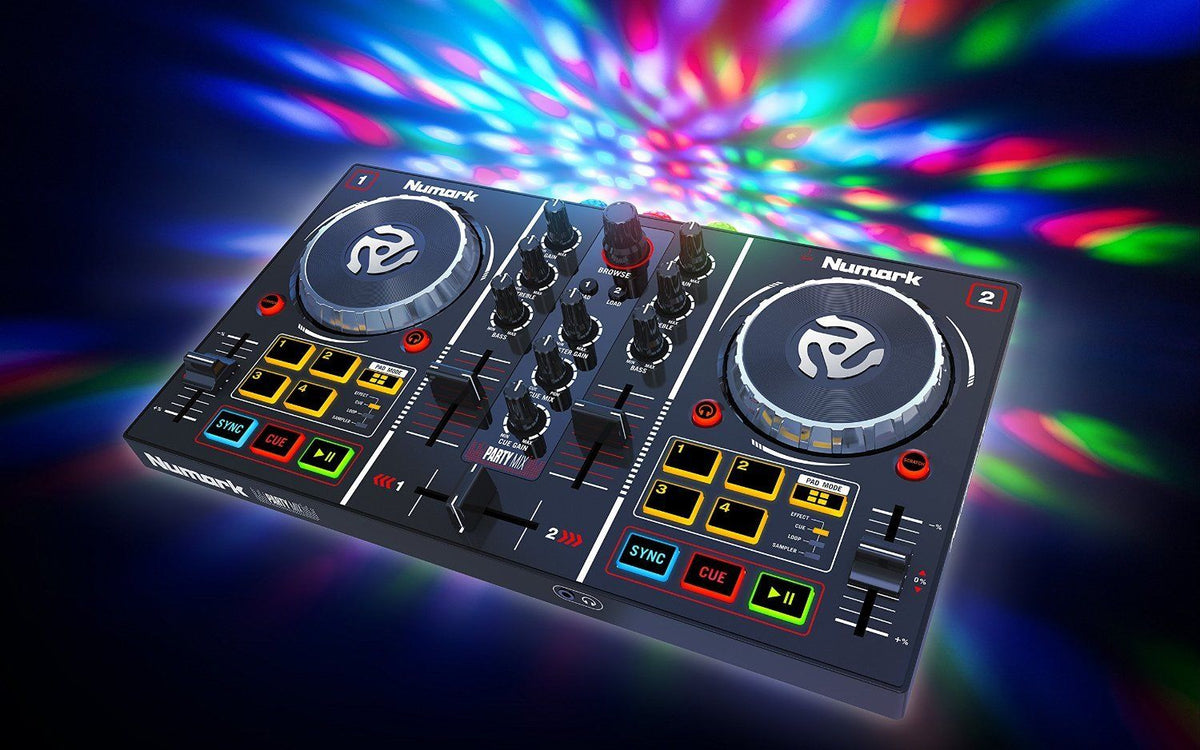 Numark PartyMix Party Mix DJ Controller w/ Built-in Light Show