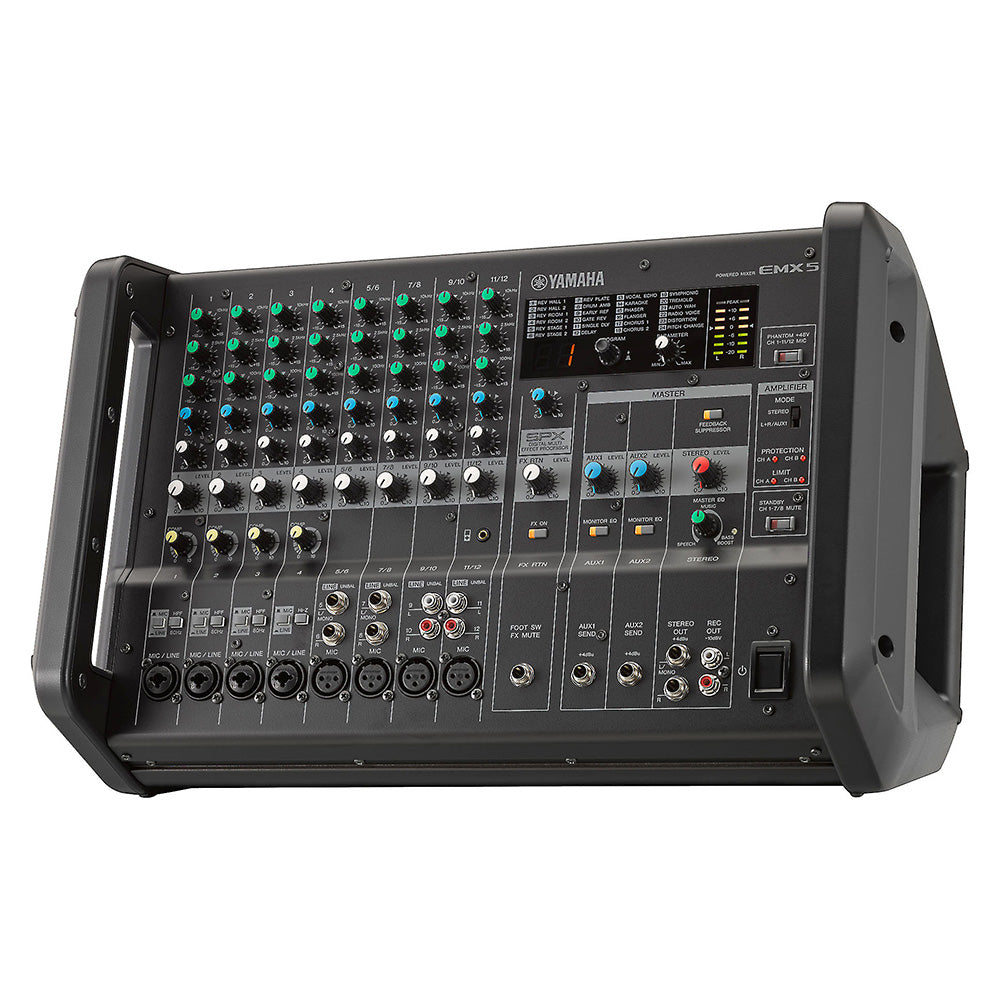 Yamaha EMX5 12-Channel Stereo Powered Mixer Integrated Built-in