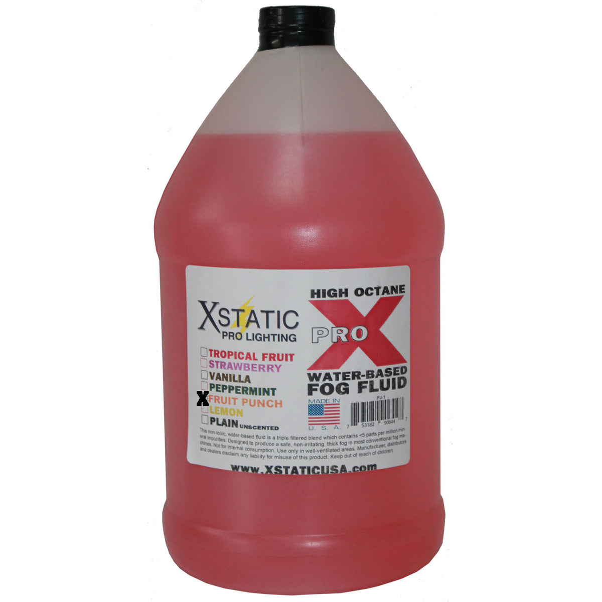 ProX FJ-1F FRUIT PUNCH DJ Fog Fluid Water Based Fog Machine Liquid