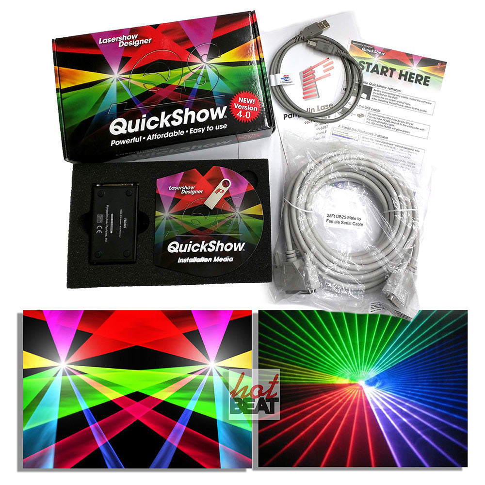 Quickshow 4 Pangolin LaserShow Designer Software + Interface