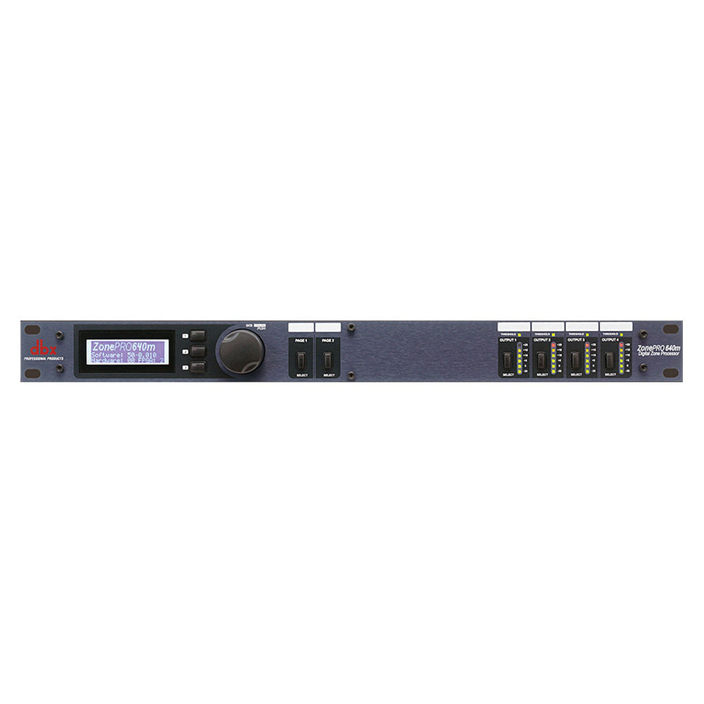 dbx ZonePRO 640m 6x4 Digital Zone Processor DBX640MV