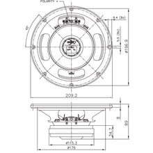 Load image into Gallery viewer, Faital Pro 8FE200 8" Mid-range Mid-bass Woofer Speaker Driver 8-ohm