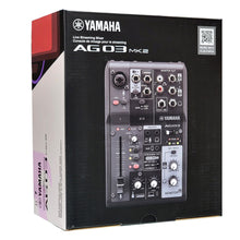 Load image into Gallery viewer, Yamaha AG03MK2 B 3-Channel Live Streaming Mixer - Black