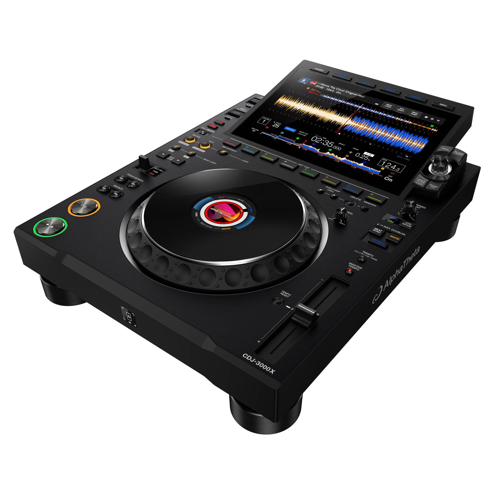 2 pcs AlphaTheta CDJ-3000X High-Resolution Professional DJ Players