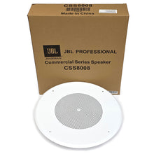 Load image into Gallery viewer, JBL CSS8008 8&quot; Multi-tap Ceiling Mountable Speaker 5W White for 25/70/100V Systems