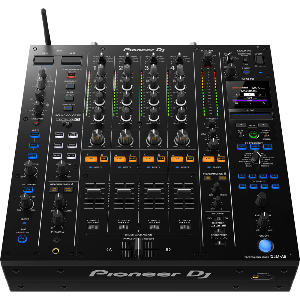 Pioneer DJ DJM-A9 4-Channel Digital Pro-DJ Mixer with Bluetooth