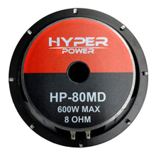 Load image into Gallery viewer, HyperPower 8&quot; High Output Midrange Speaker HP-80MD 300 Watt-RMS 8 ohm