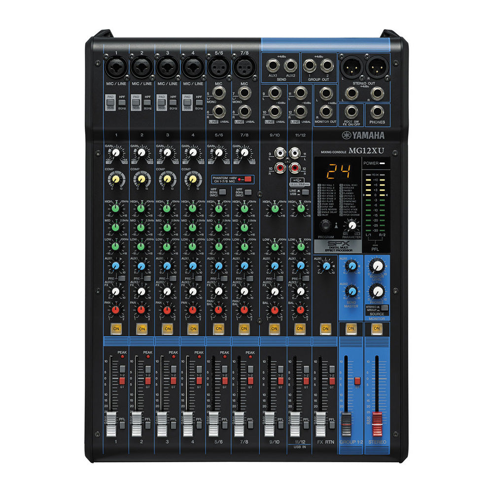 Yamaha MG12XU 12-Input Mixer with Built-In Effects and 2-In/2-Out USB Interface