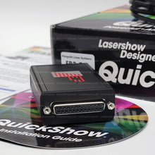 Load image into Gallery viewer, Quickshow FB3 Pangolin LaserShow Designer Software + Interface + 25 ft ILDA Cable
