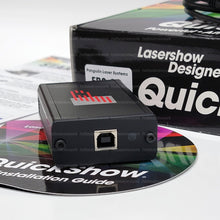 Load image into Gallery viewer, Quickshow FB3 Pangolin LaserShow Designer Software + Interface + 25 ft ILDA Cable