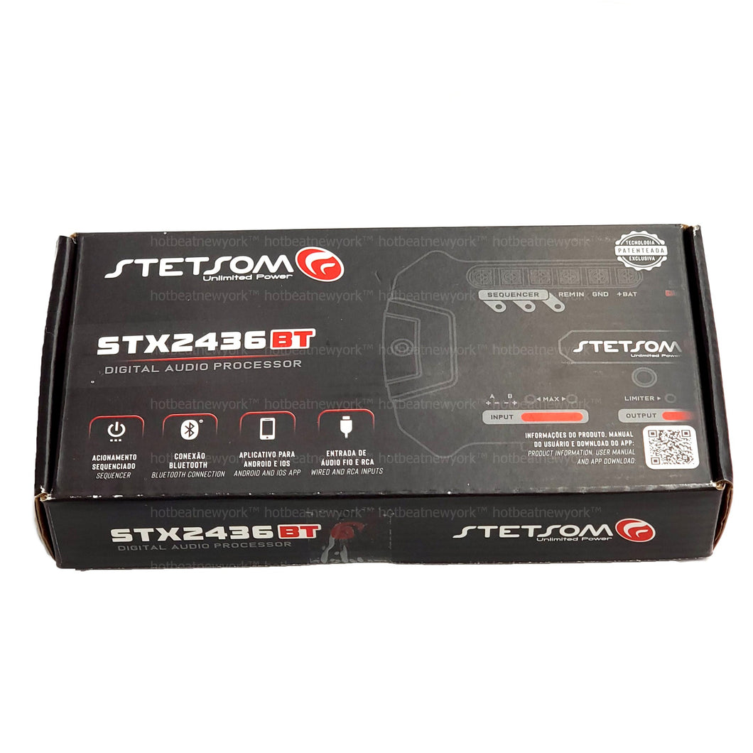 Stetsom STX 2436 Bluetooth DSP Crossover & Equalizer 4 Output Channel Full Digital Signal Processor STETSOMSTX2436BT