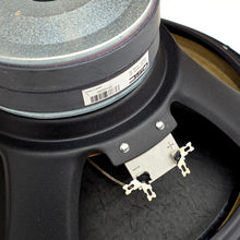 Load image into Gallery viewer, Genuine QSC SP-000183-00 T5693A Woofer Driver Speaker Replacement for KSUB closeup view f the speaker terminals and QSC sticker with part number
