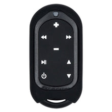 Load image into Gallery viewer, Black remote control with white icons on a white background