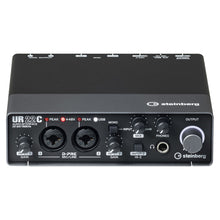 Load image into Gallery viewer, Steinberg UR22C audio interface on a white background Front View 32-Bit 192 kHz Hi-Z D-Pre