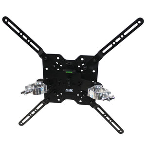 ProX XT-MEDIAMOUNT Universal 32" to 80" TV Bracket Clamp with Vesa Mounting Bracket for F34 F32 12" Bolt Truss or Speaker Stands