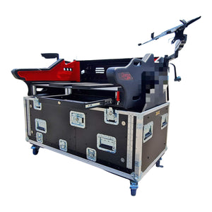 For Digico Quantum 225 Flip-Ready Hydraulic Console Easy Retracting Lifting Flight Case with 2U Rack and wheels (Custom Order)