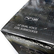 Load image into Gallery viewer, Phoenix Gold RYVAL V12D 12&quot; Dual Voice Coil Subwoofer 600 Watts V-12d Car Sub