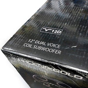 Phoenix Gold RYVAL V12D 12" Dual Voice Coil Subwoofer 600 Watts V-12d Car Sub