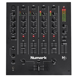 Numark M6 USB 4-Ch Professional DJ Mixer with USB Interface 0676762164214, BLACK