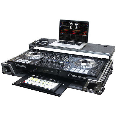 Odyssey FZGSPIDDJSZGT Road Flight Case for Pioneer DDJSZ w/ Laptop Glide Wheels