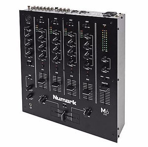 Numark M6 USB 4-Ch Professional DJ Mixer with USB Interface 0676762164214, BLACK