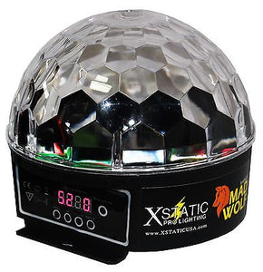 XStatic MADWOLF Pro 6 x 3 Watt Tri 3-in-1 Derby Effect RGB LED Party DJ Lights