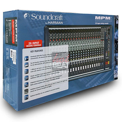 SoundCraft by Harman Professional Analog Mixer MPMi 20/2 26-Input 110- –  Hot Beat Electronics