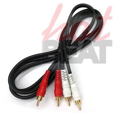 AV-945N 2Male RCA to 2Male RCA 6 ft Heavy Duty Shielded Thick