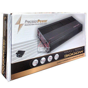Precision Power Class A/B Car Amplifier TRAX 3,000 watts Monoblock Subwoofer Amp