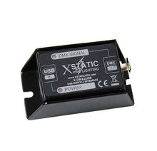 Load image into Gallery viewer, XStatic Pro Universal USB In to DMX Out Converter Works with most DMX Programs