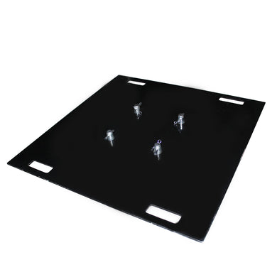 36'' Steel 10mm Truss Base Plate for F34 F32 F31 Conical Square Truss with Connectors - Black Finish