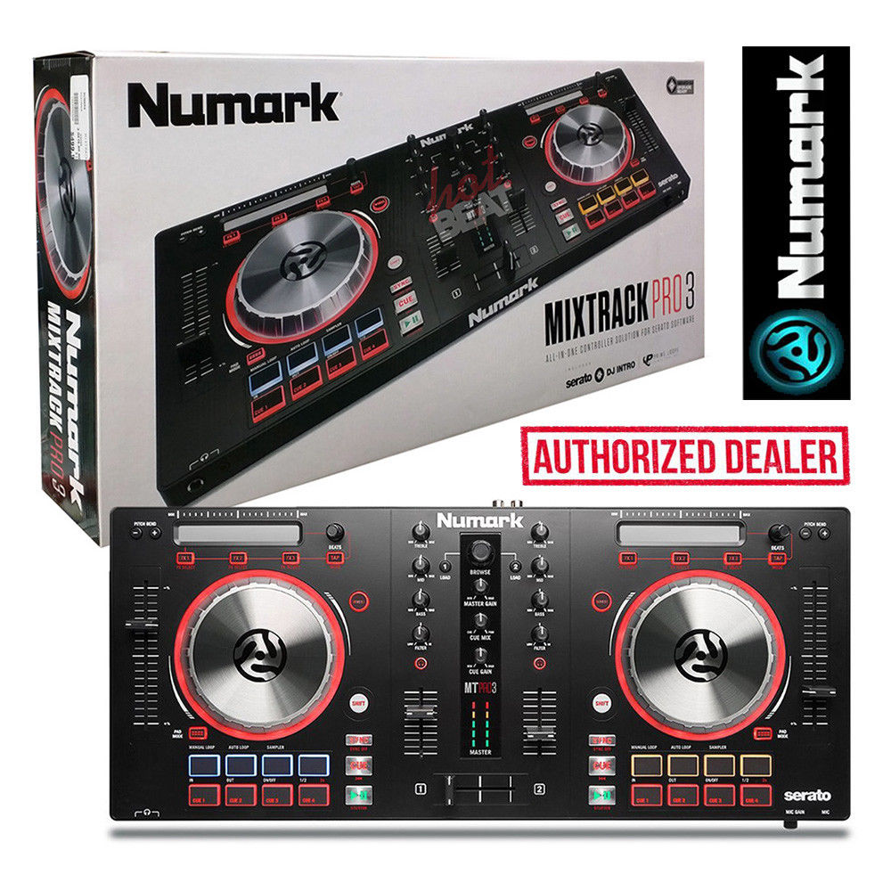 Numark Mixtrack Pro 3 Professional DJ Controller SeratoDJ 0676762191517 Black