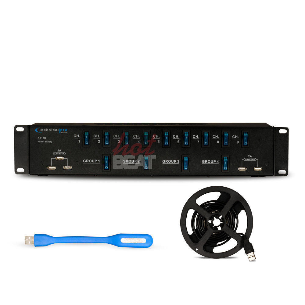 Rack Mount 17 Outlet Power Supply