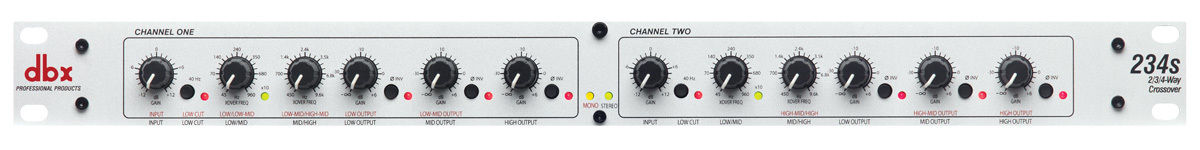 dbx 234S Stereo 2/3 Way, Mono 4-Way Crossover – Hot Beat Electronics