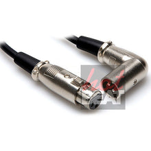 Load image into Gallery viewer, Hosa Technology Balanced Interconnect XLR 3F to Right Angled XLR 3M Oxygen Free