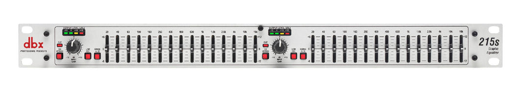 DBX 215S Dual 15-Band Professional Quality Graphic EQ Equalizer 691991401220