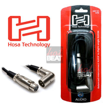 Load image into Gallery viewer, Hosa Technology Balanced Interconnect XLR 3F to Right Angled XLR 3M Oxygen Free