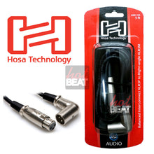 Load image into Gallery viewer, Hosa Technology Balanced Interconnect XLR 3F to Right Angled XLR 3M Oxygen Free