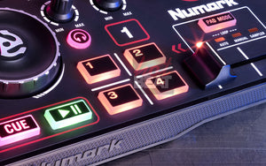 Numark DJ2GO2 Portable Pocket DJ Controller for Serato DJ with Audio Interface