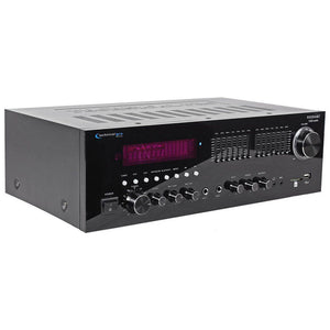 Technical Pro RX55URIBT 1500W Pro Audio Receiver w/ Bluteooth +USB/SD+ 7-Band EQ