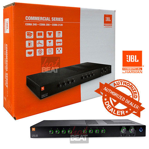 JBL CSMA 280 Commercial Series Mixer Amplifier Installation 8 x 2 80W 110-240V