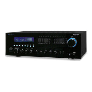 Technical Pro RX55URIBT 1500W Pro Audio Receiver w/ Bluteooth +USB/SD+ 7-Band EQ