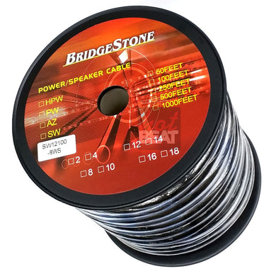 BridgeStone Power Speaker Cable 100 foot 12 Gauge Audio Snake Wire Roll 12GA