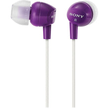 Load image into Gallery viewer, Sony DR-EX14VP Violet Purple Earbuds Earphone Headset for Music Android iPhone
